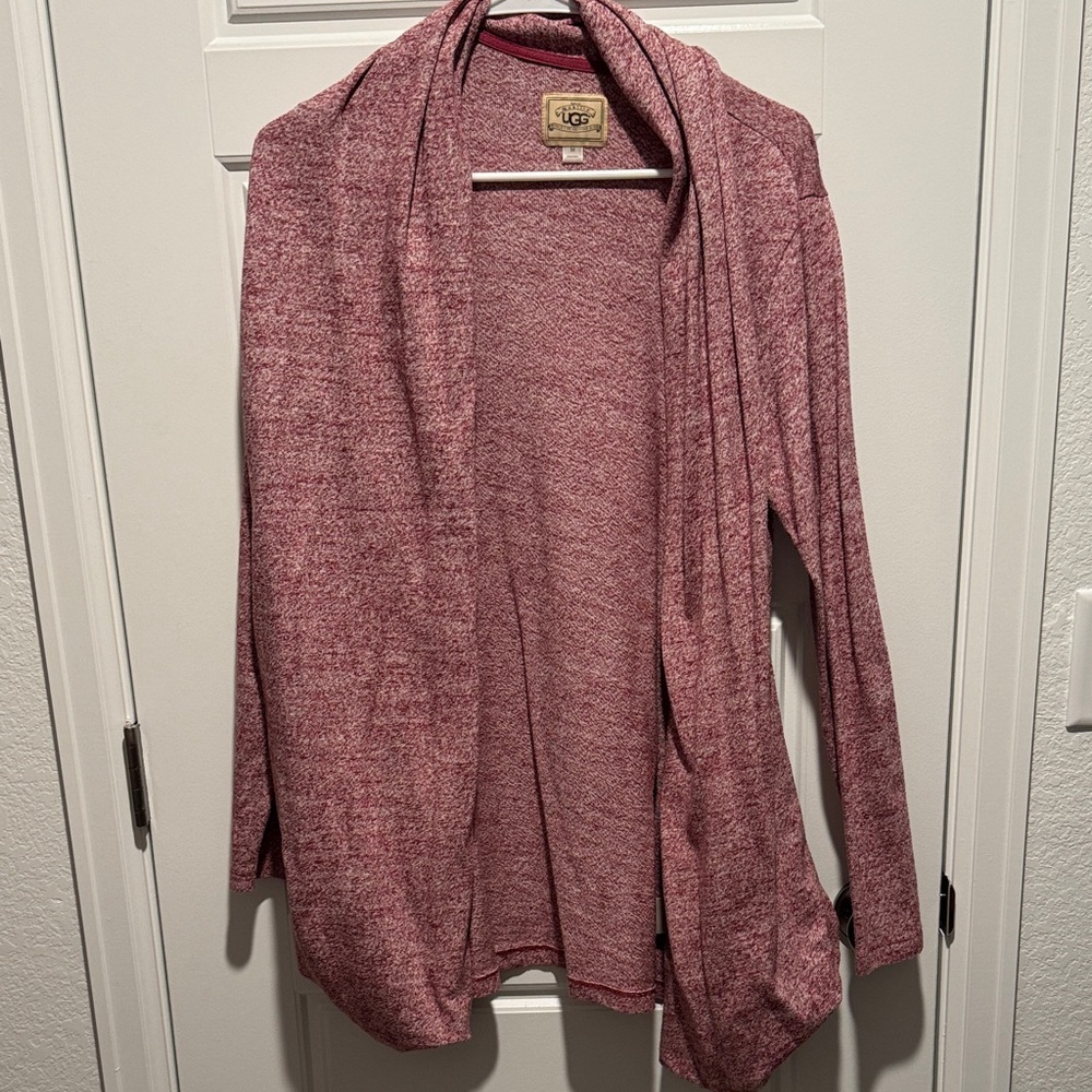 UGG Women's Red Open Front Sweater